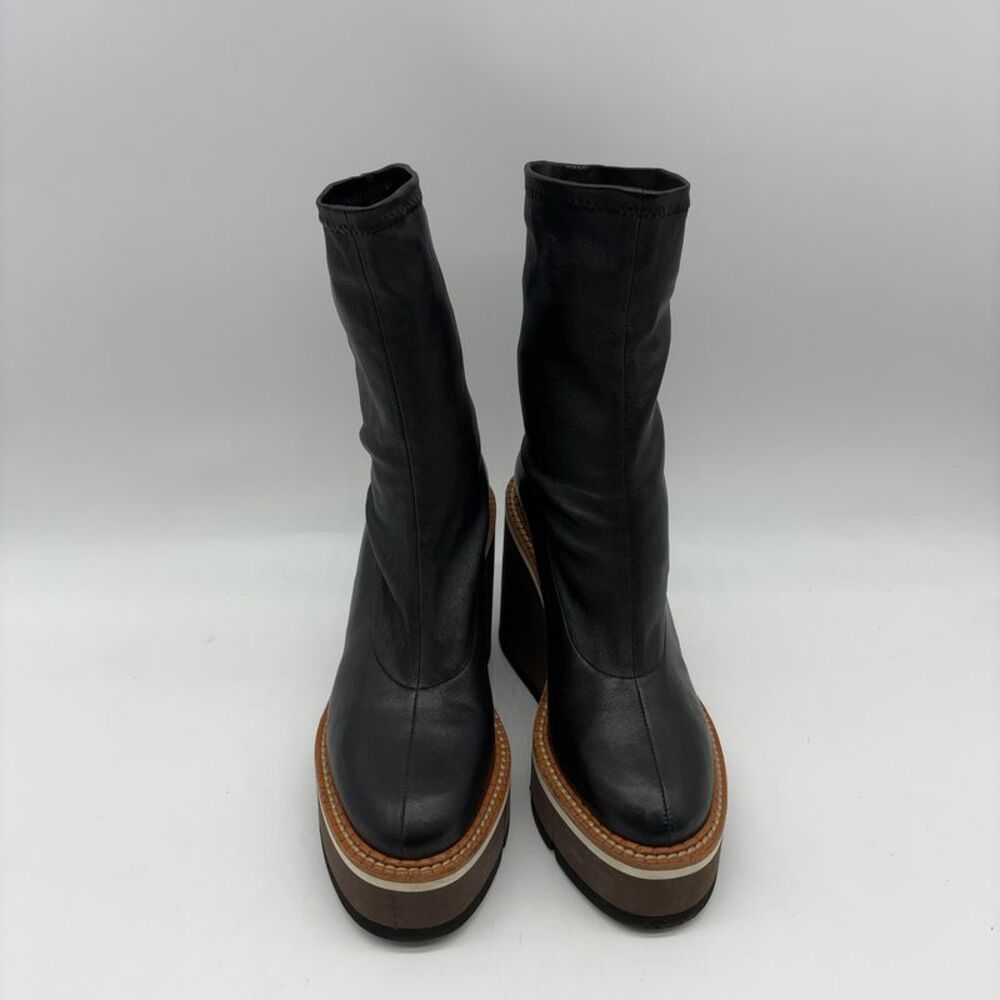 Robert Clergerie Black Leather Ankle Booties